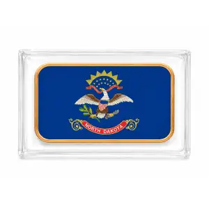 1 Oz Copper Bar North Dakota State Flag  (2)