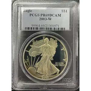 2003(W) - 1oz Silver Eagle - S$1 PCGS PR69DCAM (D11-B17)