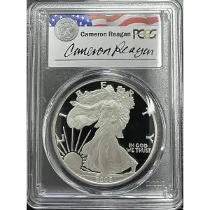 2005(W) - 1oz Silver Eagle Reagan Legacy Series - S$1 PCGS PR69DCAM (D11-B14)