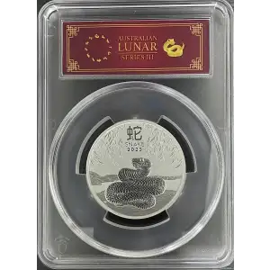 2025(P) PCGS MS70 S$2 Australia Year of the Snake 2oz Silver First Strike (D-8)