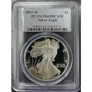 2003(W) - 1oz Silver Eagle - S$1 PCGS PR69DCAM (D11-B17)