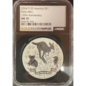 2024P P125 Australia Perth Mint 125th Anni. MS70 (S18A - B7)