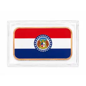 1 Oz Copper Bar Missouri State Flag (2)