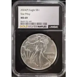 2024(P) Eagle S$1 Star Privy MS 69 (Storage 13A)