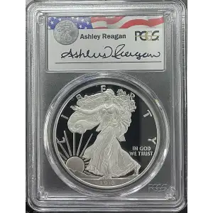 2018(W) - 1oz Silver Eagle Reagan Legacy Series - S$1 PCGS PR69DCAM (D11-B17)