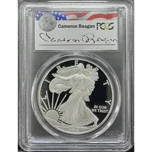 2008(W) - 1oz Silver Eagle Reagan Legacy Series - S$1 PCGS PR69DCAM (D11-B14)