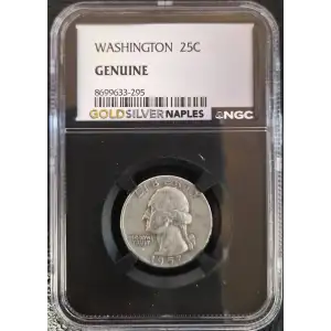 WASHINGTON 25C GENUINE (STORAGE 16B)