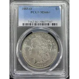 1885(O) 0.77oz Morgan Silver Dollar PCGS MS-66+ (D-13)