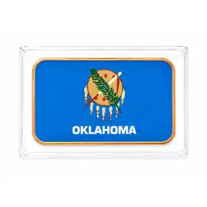 1 Oz Copper Oklahoma State Flag  (2)
