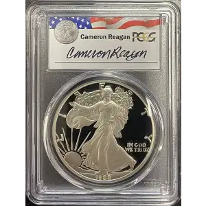 1988(S) - 1oz Silver Eagle Reagan Legacy Series - S$1 PCGS PR69DCAM (D11-B14)