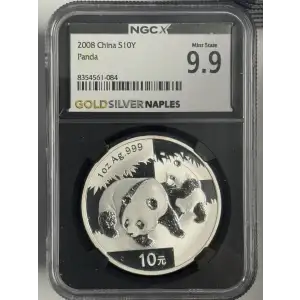2008 1 oz China Panda s10y Mint State 9.9