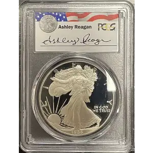 1986(S) - 1oz Silver Eagle Reagan Legacy Series - S$1 PCGS PR69DCAM