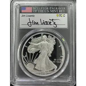 2019(S) - 1oz Silver Eagle First Day of Issue - S$1 PCGS PR70DCAM (D11-B17)