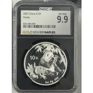 2007 1 oz China Panda s10y Mint State 9.9