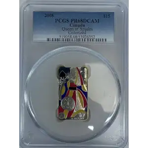 0.939oz Queen of Spades Silver Coin - Canada $15 -