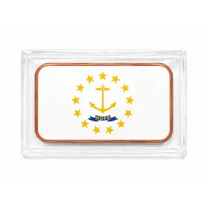 1 Oz Copper Bar Rhode Island State Flag (2)