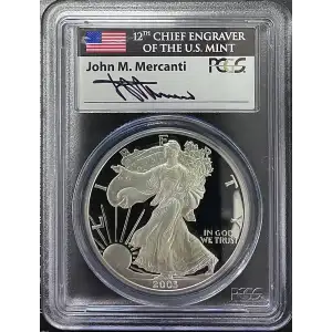 2003(W) - 1oz Silver Eagle - S$1 PCGS PR69DCAM (D11-B17)