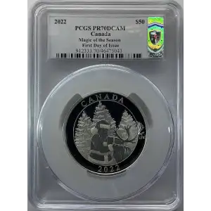 3oz Magic of the Season Silver Coin - Canada $50 -