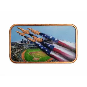 1 oz Baseball Flyover Colorized Copper Bar (2)