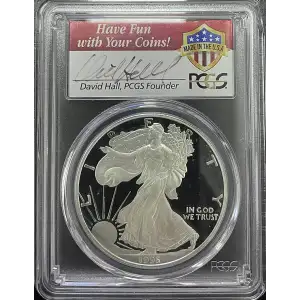 1995(P) - 1oz Silver Eagle - S$1 PCGS PR69DCAM (D11-B17)
