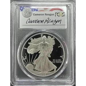 1996(P) - 1oz Silver Eagle Reagan Legacy Series - S$1 PCGS PR69DCAM (D11-B14)