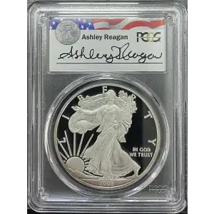 2008(W) - 1oz Silver Eagle Reagan Legacy Series - S$1 PCGS PR69DCAM (D11-B14)