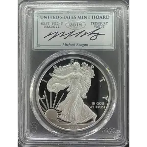 2018(W) - 1oz Silver Eagle Reagan Legacy Series - S$1 PCGS PR69DCAM (D11-B17)