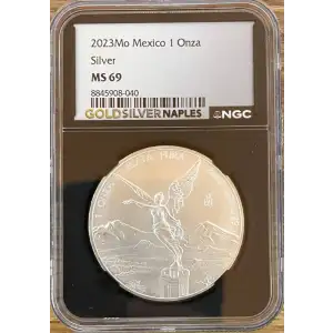 2023Mo Mexico 1 Onza Libertad 1oz Silver MS69 (S18A - B1)