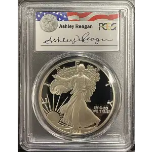 1988(S) - 1oz Silver Eagle Reagan Legacy Series - S$1 PCGS PR69DCAM (D11-B14)