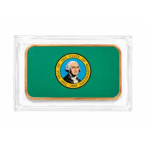 1 Oz Copper Bar Washington State Flag (2)