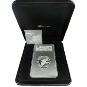 2014P - Australia 5oz Silver Wedge-Tailed Eagle HR - S$8 PCGS PR69DCAM (D-8)