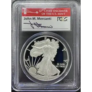 2012(S) - 1oz Silver Eagle 75th Ann. First Strike - S$1 PCGS PR69DCAM (D11-B17)