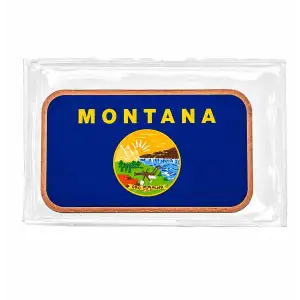 1 Oz Copper Bar Montana State Flag (2)