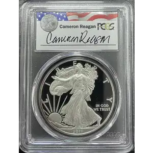 2011(W) - 1oz Silver Eagle Reagan Legacy Series - S$1 PCGS PR69DCAM (D11-B14)