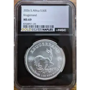 2026 S. AFRICA S1KR KRUGERRAND MS 69 (Storage 16A) (2)