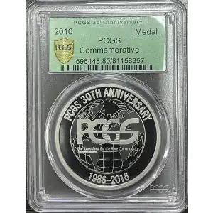 2016 PCGS 30th Anniversary Commemorative Medal (D11-B19)
