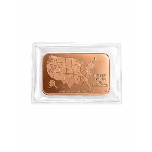 1 Oz Copper Bar Iowa State Flag (2)