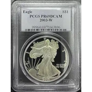 2003(W) - 1oz Silver Eagle - S$1 PCGS PR69DCAM (D11-B17)