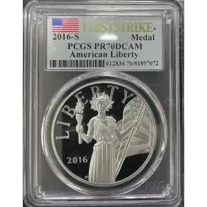 2016(S) - 1oz American Liberty Silver Medal - PCGS PR70DCAM (S18A-B18)