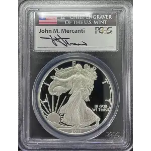 2011(W) - 1oz Silver Eagle - S$1 PCGS PR69DCAM (D11-B14)