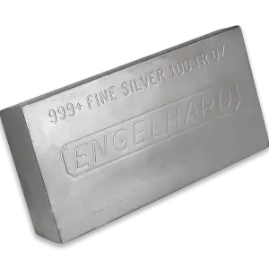 100oz Engelhard Silver Bar