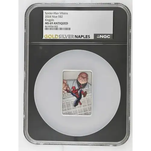 Spider-Man Villains 2024 1oz Niue S$2 Kingpin MS69 (OB-214)