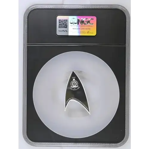 Star Trek 2024 1oz Niue S$2 Medical Insignia Badge PF70 (D-2) (2)