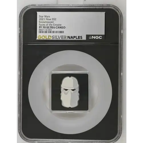 Star Wars 2021 Niue S$2 Snowtrooper Faces of the Empire PF70 (OB-191)