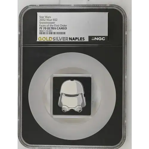Star Wars 2022 Niue S$2 Snowtrooper Faces of the First Order PF70 (OB-191)