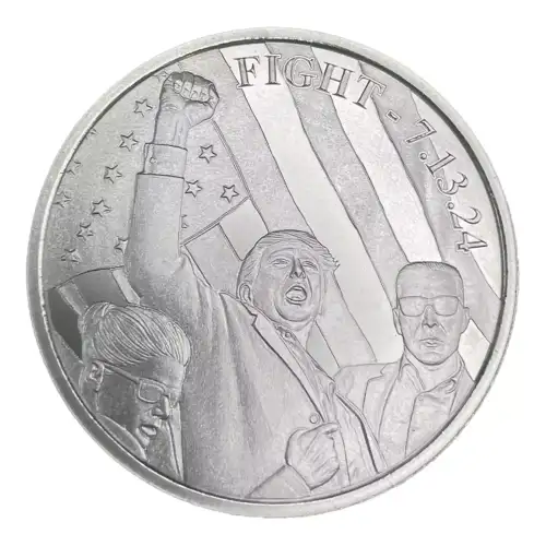 Trump “FIGHT!” 1 oz Silver Round  (3)