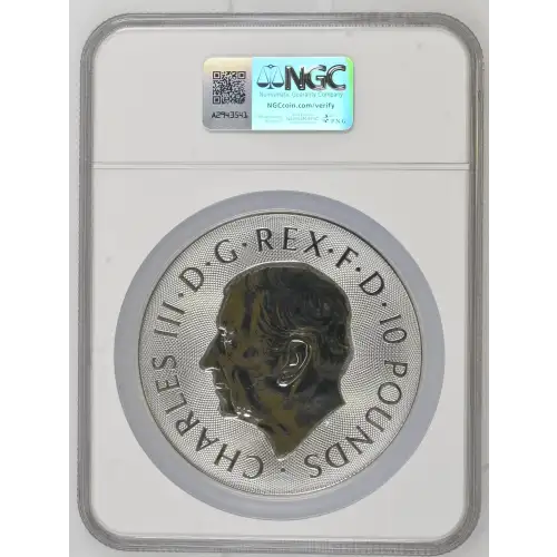 Tudor Beasts - 2023 10oz G. Britain S10PNDS - Bull Of Clarence - NGC MS69 (D-7)