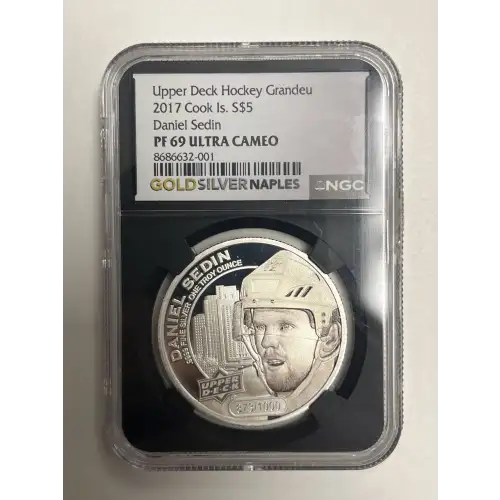 Upper deck Hockey Grandeur - 2017 Cook IS. - Daniel Sedin PF69 UC  (2)